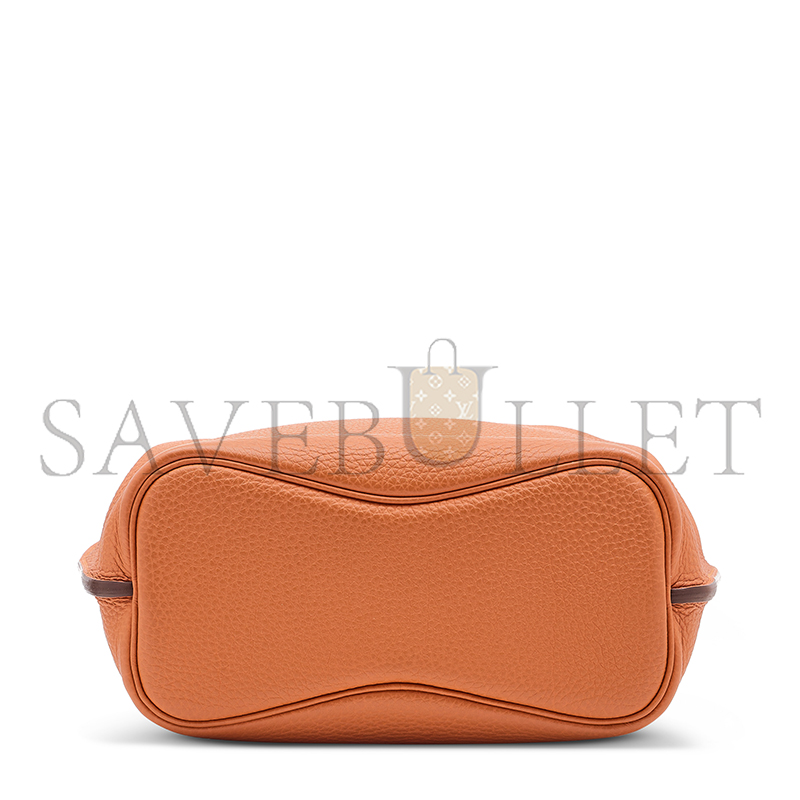 HERMÈS MASTER  22CM ORANGE TOGO LEATHER PALLADIUM PLATED SO KELLY BAG (29.5*22*11cm)